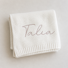 Load image into Gallery viewer, Classic Cotton Knit Baby Blanket - BEBIMINE LLC
