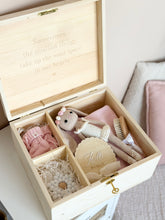 Load image into Gallery viewer, Personalized Wooden Keepsake Box – Heirloom Memory Box (BOX ONLY)

