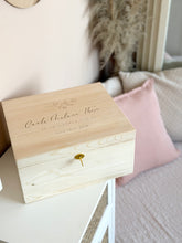 Load image into Gallery viewer, Personalized Wooden Keepsake Box – Heirloom Memory Box (BOX ONLY)
