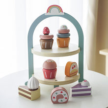 Load image into Gallery viewer, Wooden Afternoon Tea Set - BEBIMINE LLC
