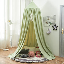 Load image into Gallery viewer, Battilo Bed Canopy Children&#39;s Tent Kids Bed Mosquito Net Round Dome Hanging Indoor Outdoor Castle Play Tent Kid Room Decora - BEBIMINE LLC
