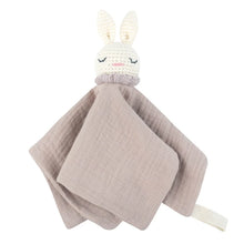 Load image into Gallery viewer, Crochet Bunny Baby Nursing Bib, Security Blanket/ Soother Towel-pick your Color
