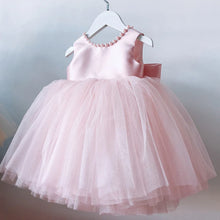 Load image into Gallery viewer, Tulle Dress with Beads and Bow- Pick your Color
