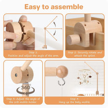 Load image into Gallery viewer, Baby Crib Mobile Arm Wooden Mobile Arm with Height Adjustable Mobile Hanger for Crib
