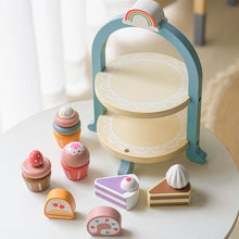 Load image into Gallery viewer, Wooden Afternoon Tea Set - BEBIMINE LLC
