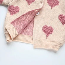 Load image into Gallery viewer, Knitted Clothing Set 2 pcs with Hearts
