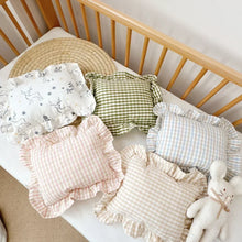 Load image into Gallery viewer, Custom Name Small Pillow with Ruffles
