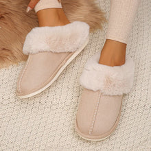 Load image into Gallery viewer, Closed Toe Warm and Comfy Cotton Slippers , House Shoe, Indoor Slides- Pick your Color
