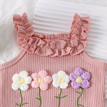 Load image into Gallery viewer, 3PCS  Flower Set with Romper, Pants and Headband
