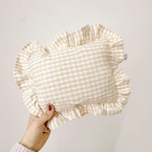 Load image into Gallery viewer, Custom Name Small Pillow with Ruffles
