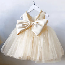 Load image into Gallery viewer, Tulle Dress with Beads and Bow- Pick your Color
