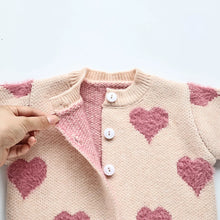 Load image into Gallery viewer, Knitted Clothing Set 2 pcs with Hearts
