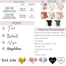 Load image into Gallery viewer, Personalized Bridesmaid Robes with a Ruffled Bridal Shower Dressing Gown Unique Wedding Day Robe For Bride Custom Ruffle Kimonos
