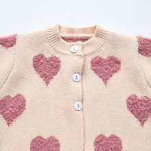 Load image into Gallery viewer, Knitted Clothing Set 2 pcs with Hearts
