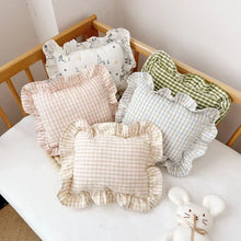 Load image into Gallery viewer, Custom Name Small Pillow with Ruffles
