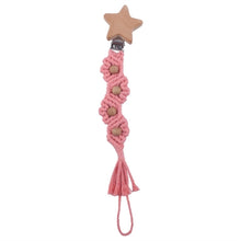 Load image into Gallery viewer, Handmade Macrame Pacifier Clip - Choose your Style - BEBIMINE LLC
