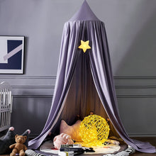 Load image into Gallery viewer, Battilo Bed Canopy Children&#39;s Tent Kids Bed Mosquito Net Round Dome Hanging Indoor Outdoor Castle Play Tent Kid Room Decora - BEBIMINE LLC
