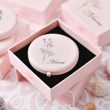 Load image into Gallery viewer, Personalized Compact Mirror Custom Engraved Makeup Mirror
