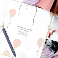 Load image into Gallery viewer, Baby  Memory Book- Elegant Birthday Journal
