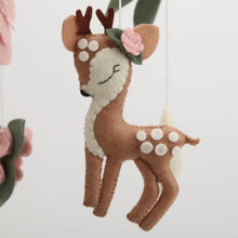 Load image into Gallery viewer, Deer Mobile for Crib  Baby Girl Nursery Decor
