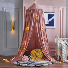 Load image into Gallery viewer, Battilo Bed Canopy Children&#39;s Tent Kids Bed Mosquito Net Round Dome Hanging Indoor Outdoor Castle Play Tent Kid Room Decora - BEBIMINE LLC
