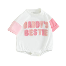 Load image into Gallery viewer, Daddy s Girl Embroidery Romper Short Sleeve
