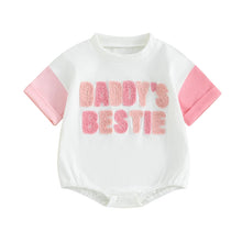 Load image into Gallery viewer, Daddy s Girl Embroidery Romper Short Sleeve
