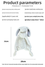 Load image into Gallery viewer, Personalized Bunny Lovey , cuddle cloth with Embroidery Name

