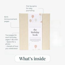 Load image into Gallery viewer, Baby  Memory Book- Elegant Birthday Journal
