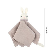 Load image into Gallery viewer, Crochet Bunny Baby Nursing Bib, Security Blanket/ Soother Towel-pick your Color
