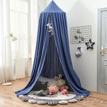 Load image into Gallery viewer, Battilo Bed Canopy Children&#39;s Tent Kids Bed Mosquito Net Round Dome Hanging Indoor Outdoor Castle Play Tent Kid Room Decora - BEBIMINE LLC
