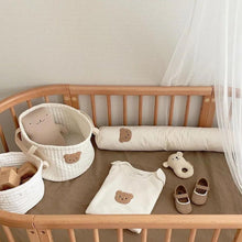 Load image into Gallery viewer, Personalized, Embroidered Storage Basket, Bear Design- Pick your Size - BEBIMINE LLC
