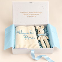 Load image into Gallery viewer, Blue Bunny Baby Gift Box
