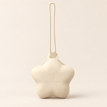 Load image into Gallery viewer, Bebimine star silicone pacifier case in Cream
