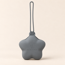 Load image into Gallery viewer, Bebimine star silicone pacifier case in Gray
