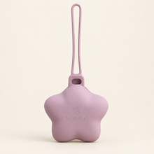 Load image into Gallery viewer, Bebimine star silicone pacifier case in Mauve
