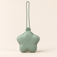Load image into Gallery viewer, Bebimine star silicone pacifier case in Sage
