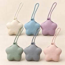 Load image into Gallery viewer, Bebimine star silicone pacifier cases in six colors
