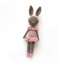 Load image into Gallery viewer, Crochet Amigurumi Doll- Bunny Ballerina Girl - BEBIMINE LLC
