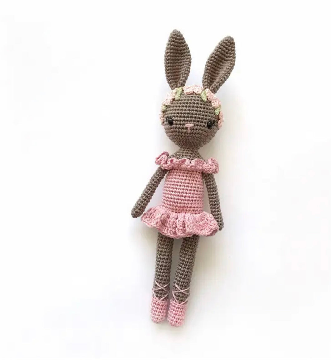 Crochet Amigurumi Doll- Bunny Ballerina Girl - BEBIMINE LLC