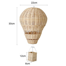 Load image into Gallery viewer, Nursery Decor Rattan Hot Air Balloon - BEBIMINE LLC
