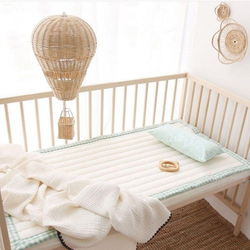 Nursery Decor Rattan Hot Air Balloon - BEBIMINE LLC