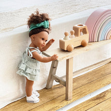 Load image into Gallery viewer, BUNDLE Wooden Truck + Peg Doll Set - BEBIMINE LLC
