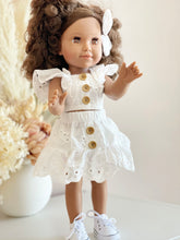 Load image into Gallery viewer, *New Beautiful Doll with Brown Hair and Embroidery 2 Piece - BEBIMINE LLC
