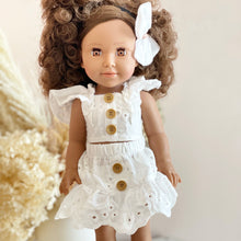 Load image into Gallery viewer, *New Beautiful Doll with Brown Hair and Embroidery 2 Piece - BEBIMINE LLC
