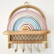 Load image into Gallery viewer, Wooden Rainbow Stacker -Customizable - BEBIMINE LLC
