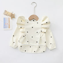 Load image into Gallery viewer, Sleeved Bib with ruffles for feeding and weaning- Choose Your Style - BEBIMINE LLC
