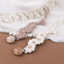 Load image into Gallery viewer, Handmade Macrame Pacifier Clip - Choose your Style - BEBIMINE LLC
