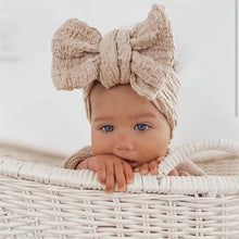 Load image into Gallery viewer, Big Bow Headband for Baby Girls- Choose your Color - BEBIMINE LLC
