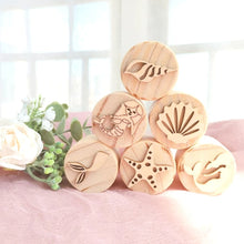 Load image into Gallery viewer, 6pcs/set Wooden Montessori Play Dough Stamps - different designs available - BEBIMINE LLC
